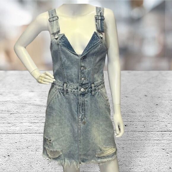 Ksubi Woman’s Denim The Palms Pini Overall Dress - Picture 1 of 11